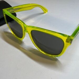 Saint Laurent “SURF” Neon Green Sunglasses